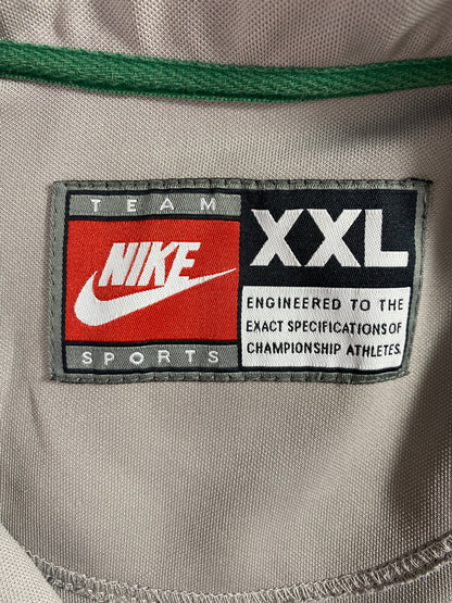 00' NIKE MINI SWOOSH BOSTON CELTICS Size XXL Vintage NBA Button-Down Shirt / G1775B