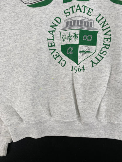 90's CLEVELAND STATE UNIVERSITY Made in USA Size L Vintage College Sweat shirt / E9219S