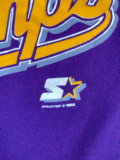 1988 STARTER x LOS ANGELES LAKERS Made in USA Size M Vintage NBA T-Shirt / E8180T
