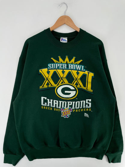 1997 GREEN BAY PACKERS Made in USA Size XL Vintage NFL Sweat-Shirt / F3649S