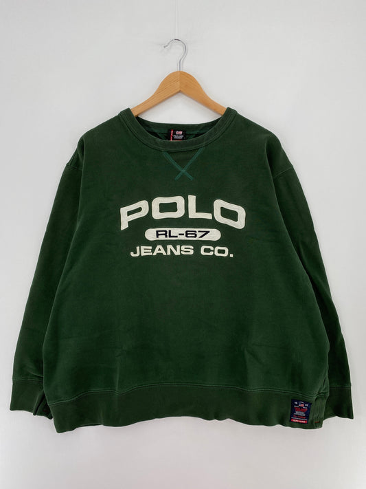 Vintage POLO JEANS RALPH LAUREN Size XXL Sweat-Shirts / F3106S