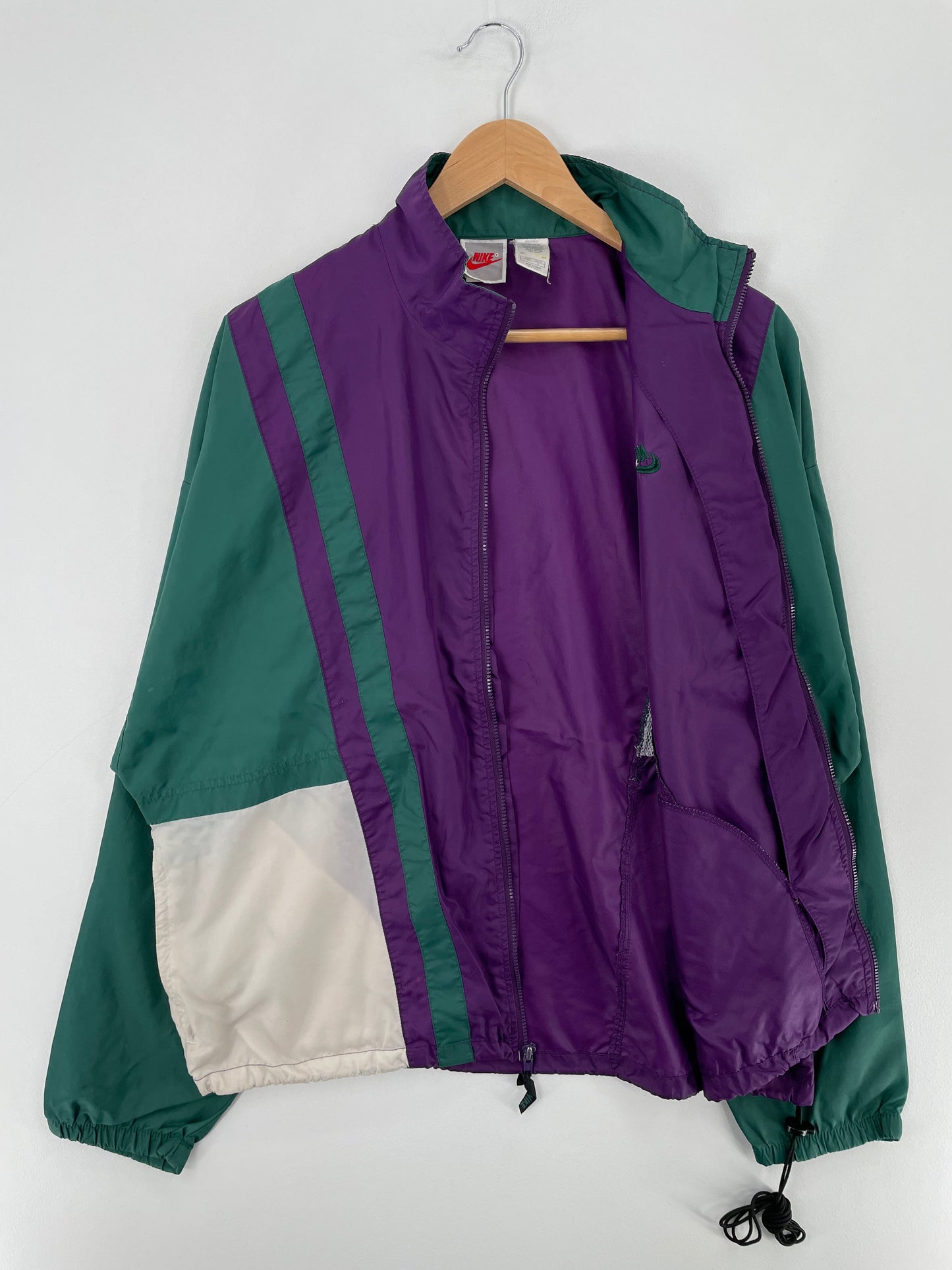 90's NIKE Silver Tag Size L Vintage Nylon Jacket / F2090N