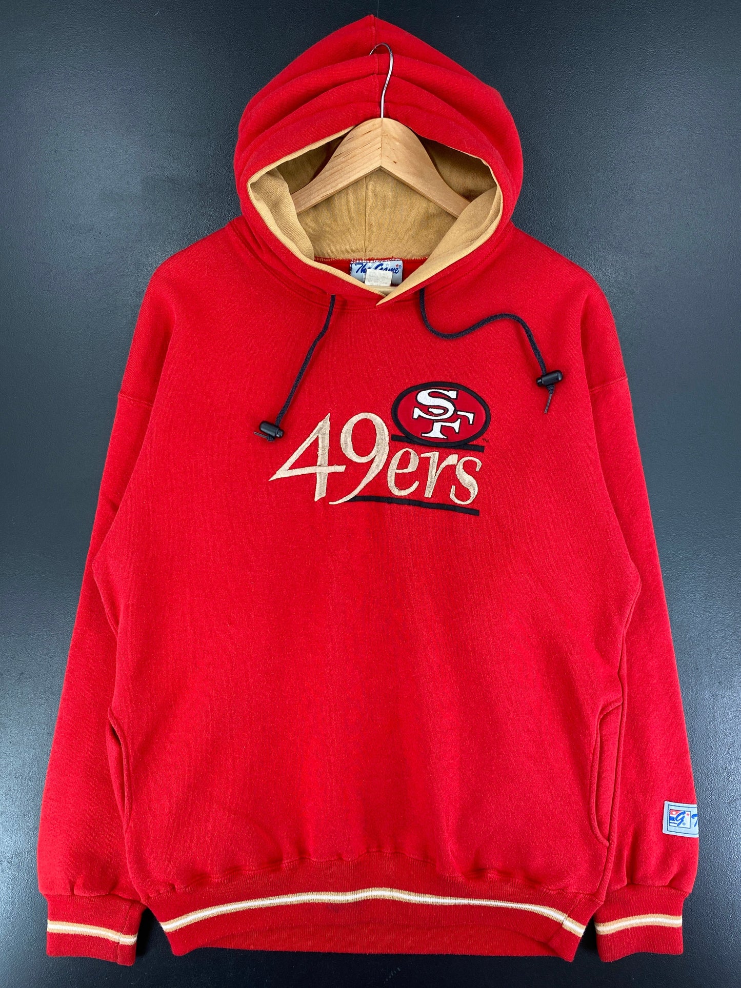90's SAN FRANCISCO 49ERS Size L Vintage NFL Hoodie Sweat-Shirt / F8457S