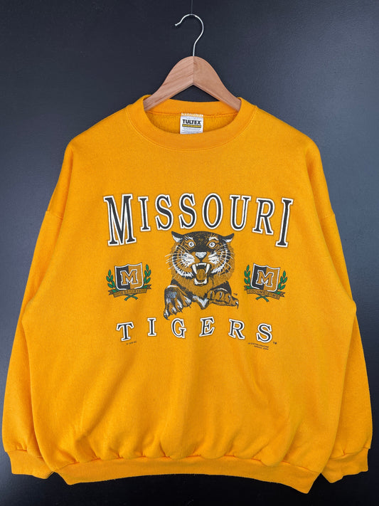 1996 MISSOURI TIGERS Size XL Vintage College Sweat-shirt / F7046S