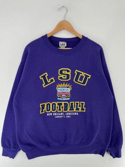 2004  LSU Size L Vintage College Sweat-Shirt / E7014S