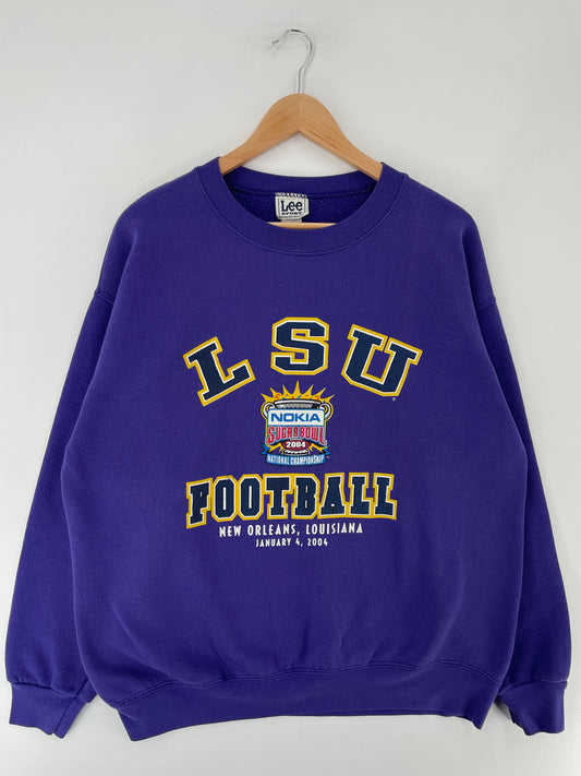 2004  LSU Size L Vintage College Sweat-Shirt / E7014S
