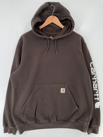 Vintage CARHARTT Size L Hoodie Sweat-Shirt / E7938S