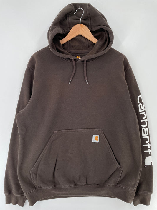 Vintage CARHARTT Size L Hoodie Sweat-Shirt / E7938S