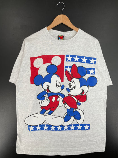 90's DISNEY MICKEY MINNIE Size Approx.L Vintage T-Shirt / G3140T