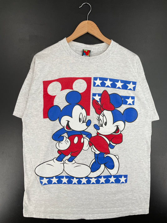 90's DISNEY MICKEY MINNIE Size Approx.L Vintage T-Shirt / G3140T
