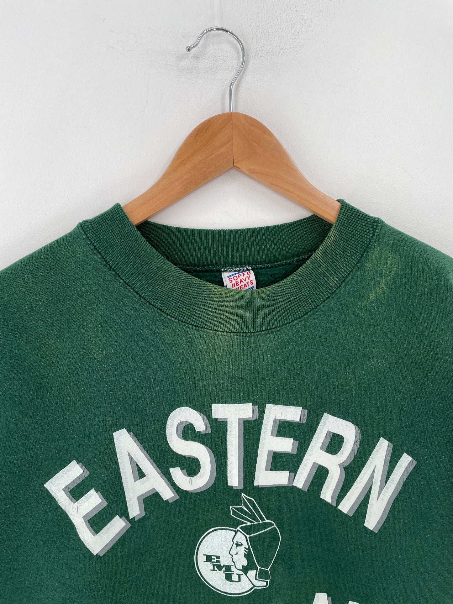 90's EASTERN MICHIGAN Made in USA Size L Vintage College Sweat-Shirt / G5051S