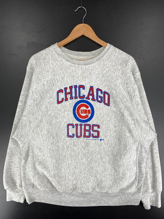 90’s CHICAGO CUBS Size Approx.XL MLB Sweat-Shirt / F6569S