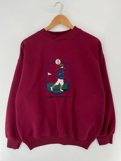 90's CHAMPIONSHIP GOLF Made in USA Size L Vintage Sweat-Shirt / E9005S