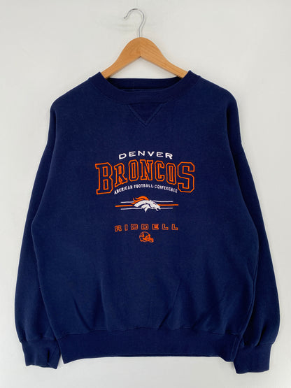 90’s DENVER BRONCOS Size No Tag (Approx.XL) NFL Sweat-Shirt / E8572S