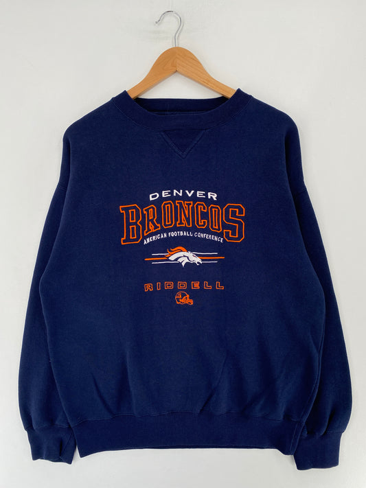 90’s DENVER BRONCOS Size No Tag (Approx.XL) NFL Sweat-Shirt / E8572S