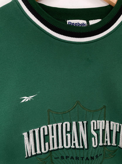 90’s MICHIGAN STATE SPARTANS Size XL Vintage Collge Sweat-Shirt / E7010S