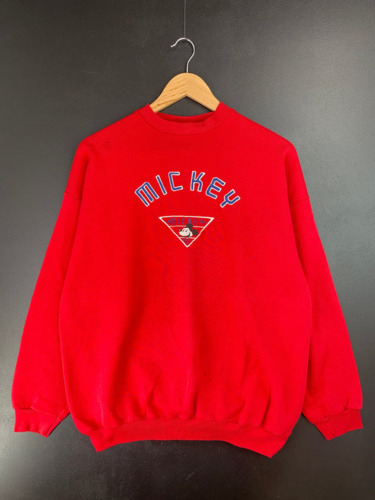 90's DISNEY MICKEY Made in USA Size XL Vintage Sweat-shirt / G4799S