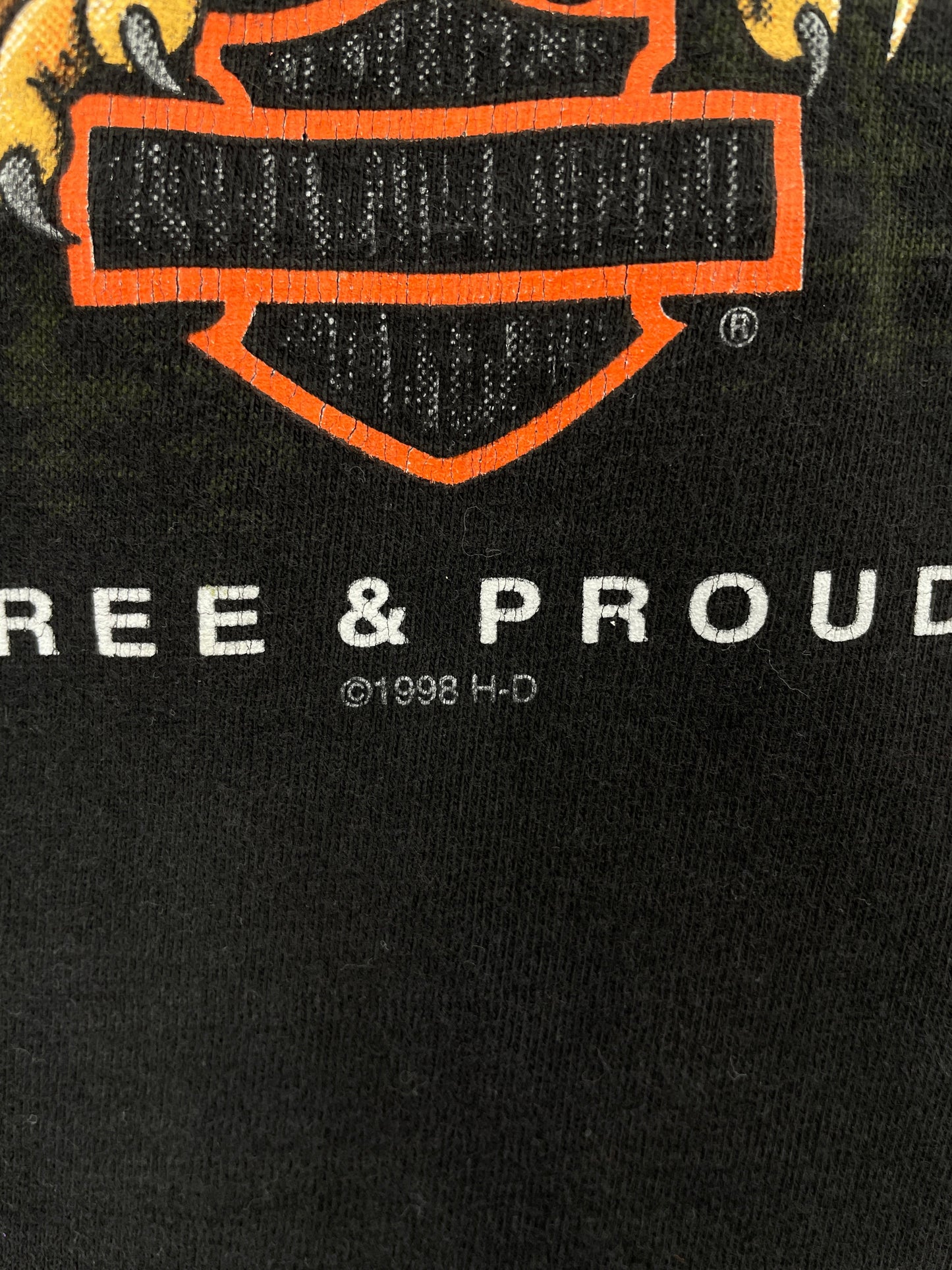 1998 HARLEY DAVIDSON SOUTHERN NEVADA Made in USA Size XL Vintage T-Shirt / F4275T