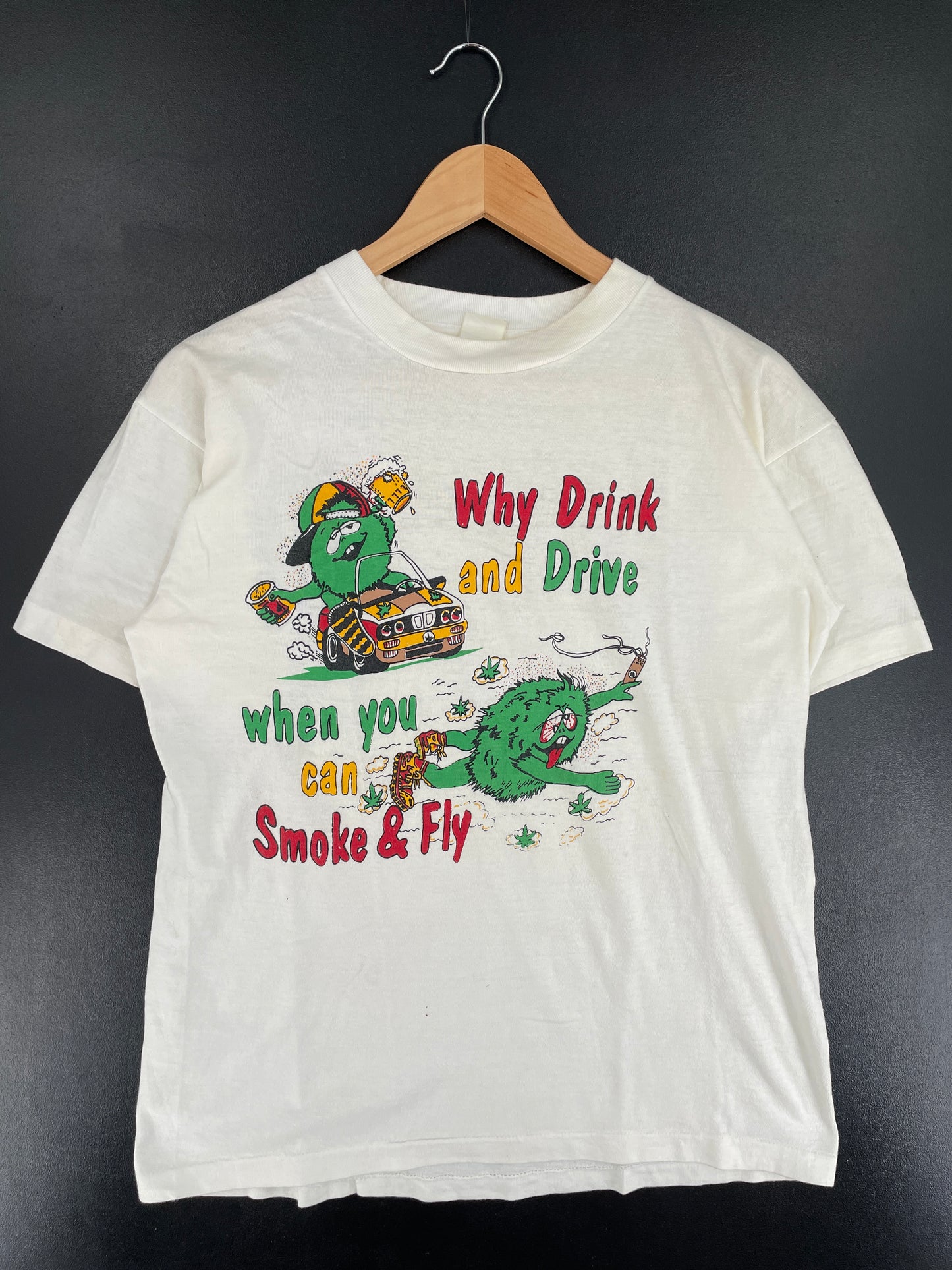 Vintage WHY DRINK AND DRIVE Size M T-Shirt / F509T