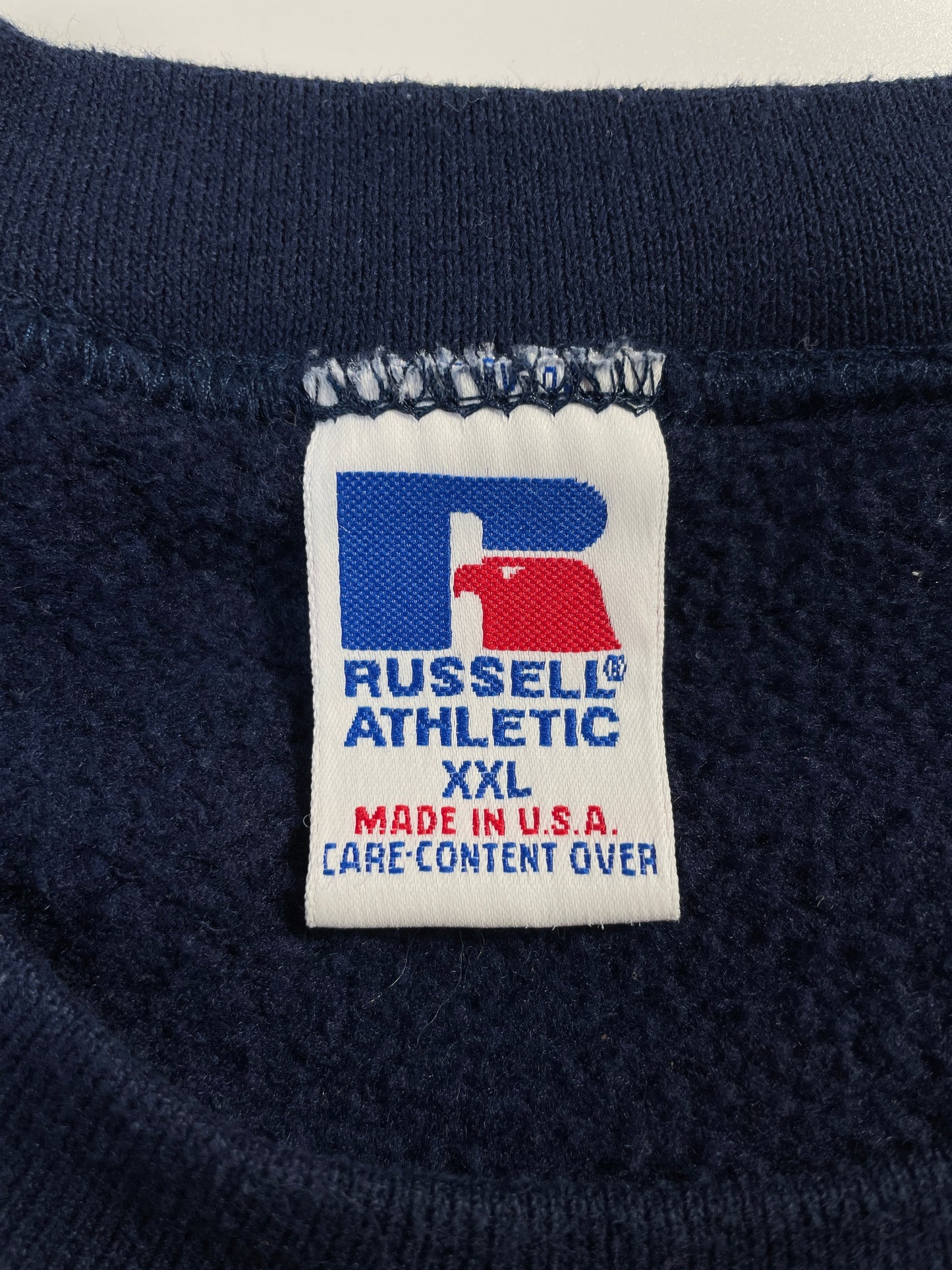 90's RUSSELL x SOUTHERN TEXAS STATE Made in USA Size XXL Vintage College Sweat-Shirt / F5266S