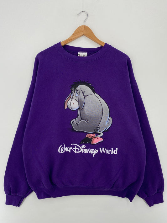 00' DISNEY EEYORE Made in USA Size XXL Vintage Sweat-shirt / E7963S
