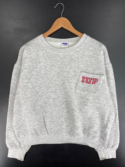 90's IUP Made in USA Size L Vintage College Sweat shirt / G2893S
