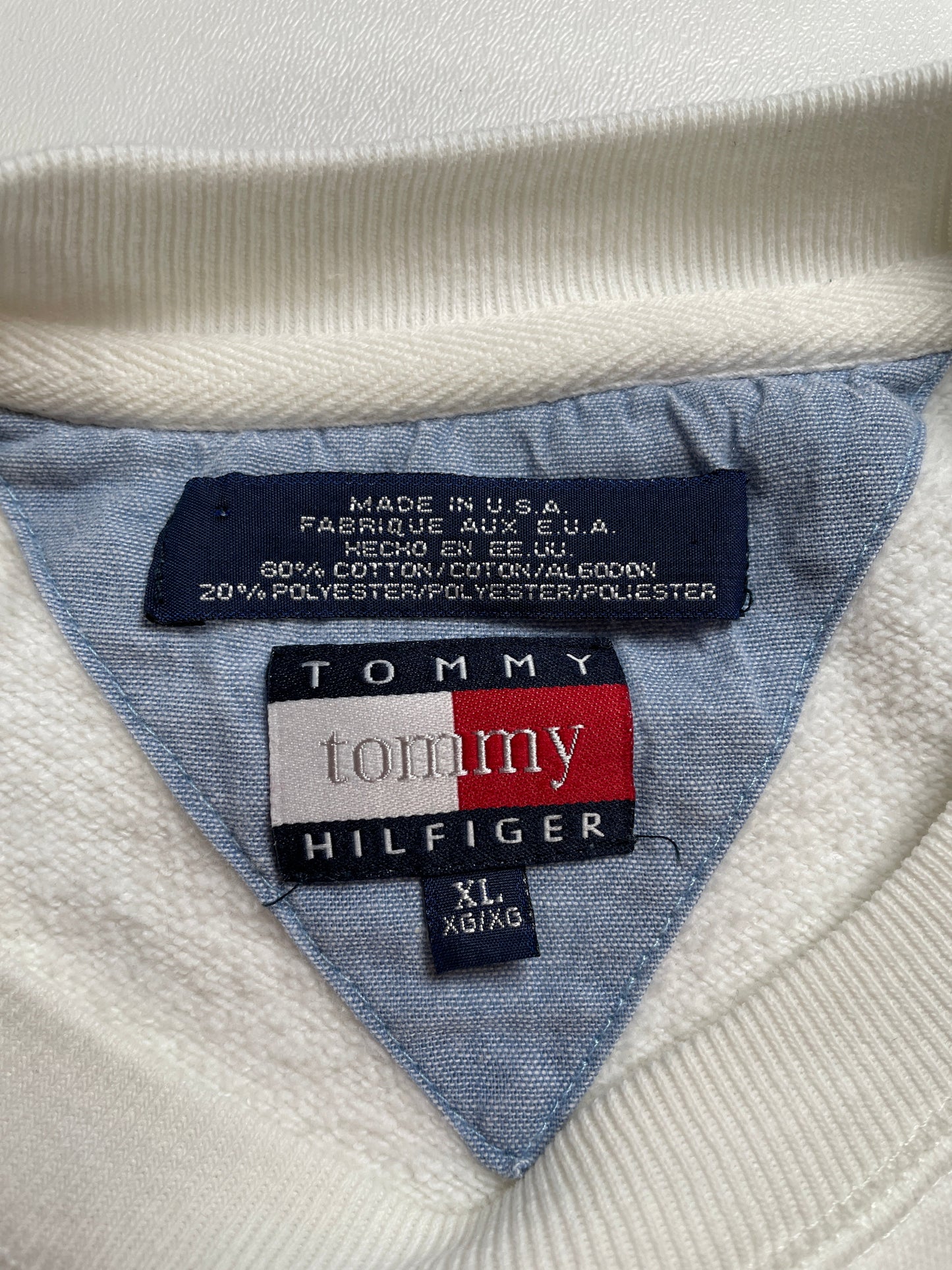 90's TOMMY HILFIGER Made in USA Size XL Vintage Sweat-Shirt / F1406S
