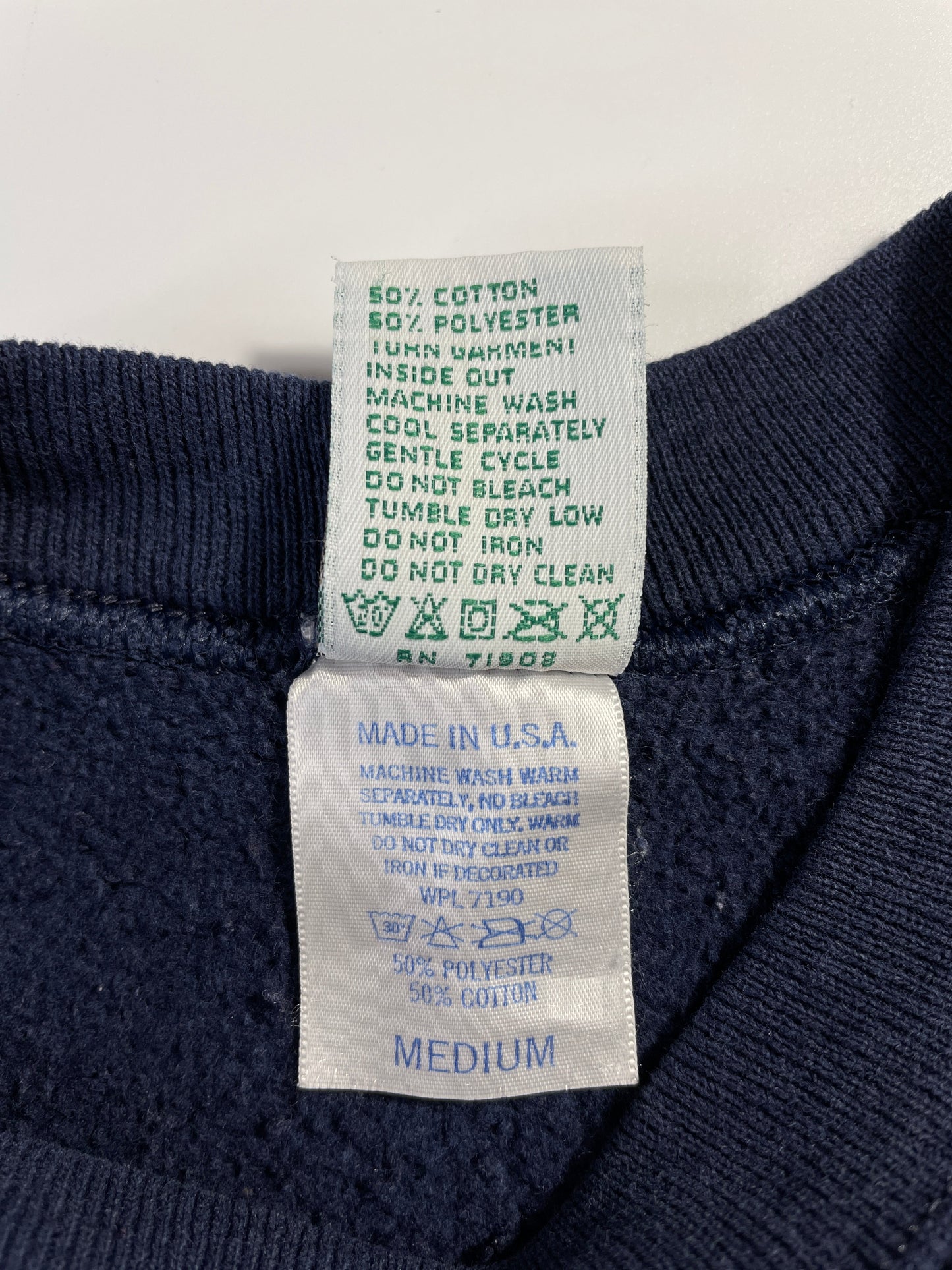 90's NOTRE DAME Made in USA Size M Vintage College Sweat-Shirt / F4801S