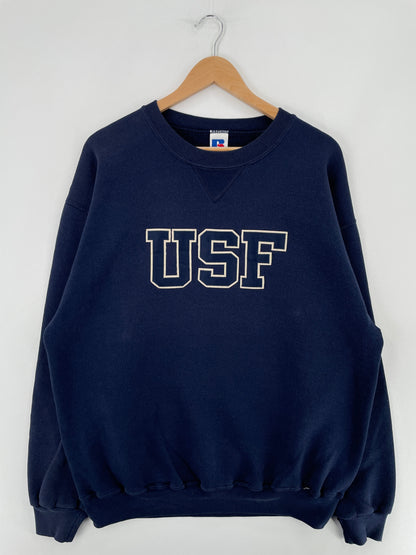 90's UNIVERSITY OF SAN FRANCISCO Size XL Vintage College Sweat-shirt / F1760S