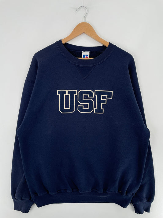 90's UNIVERSITY OF SAN FRANCISCO Size XL Vintage College Sweat-shirt / F1760S