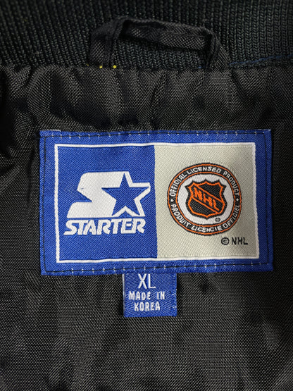 90’s STARTER x PITTSBURGH PENGUINS Size XL Vintage NHL Nylon Jacket / G4665N