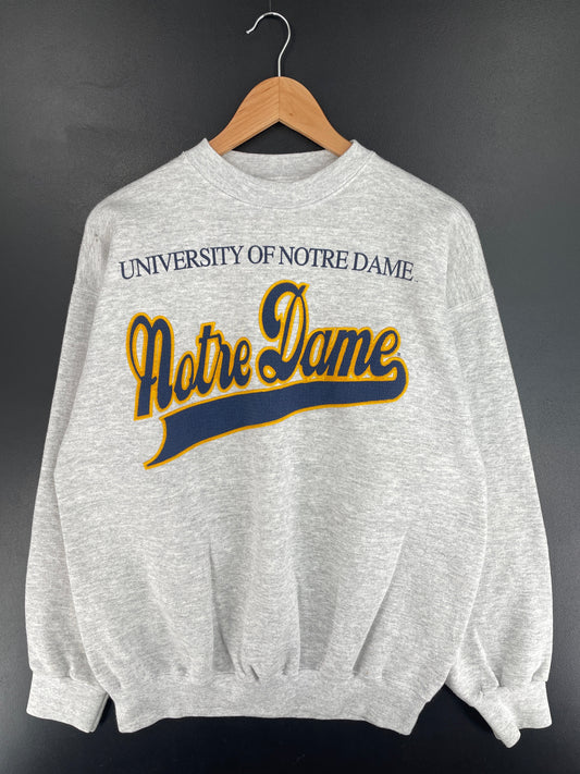 90's NOTRE DAME Size XL Vintage College Sweat shirt / G2618S
