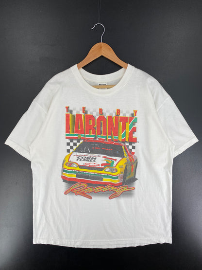 .1999 NASCAR KELLOGG’S RACING TERRY LABONTE Made in USA Size XL Vintage Racing T-shirt / F479T
