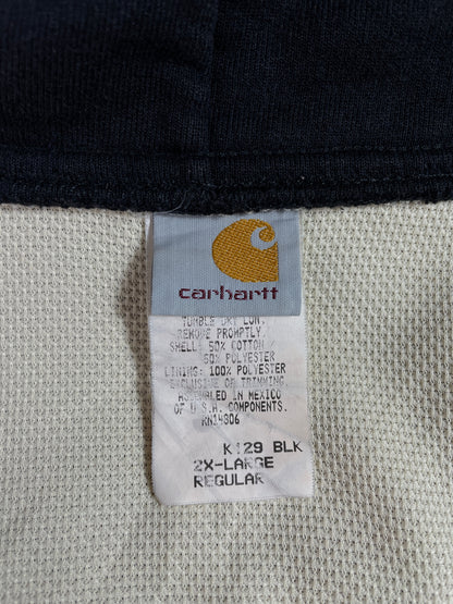 Vintage CARHARTT Size XXL Hoodie Zip-up Sweat-Shirt / G5625S