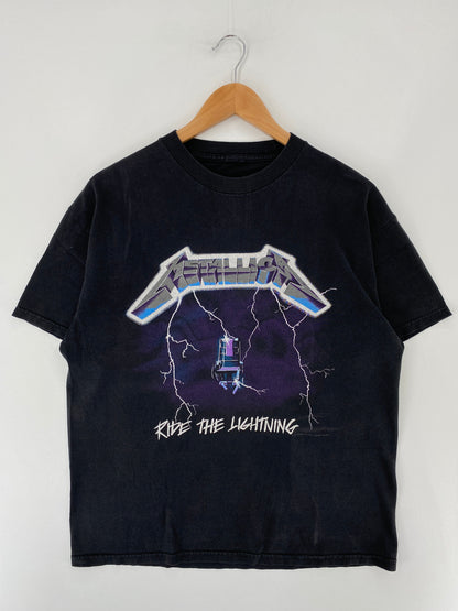 90’s METALLICA Size No Tag (Approx. L) Vintage Music T-shirts / F1439T