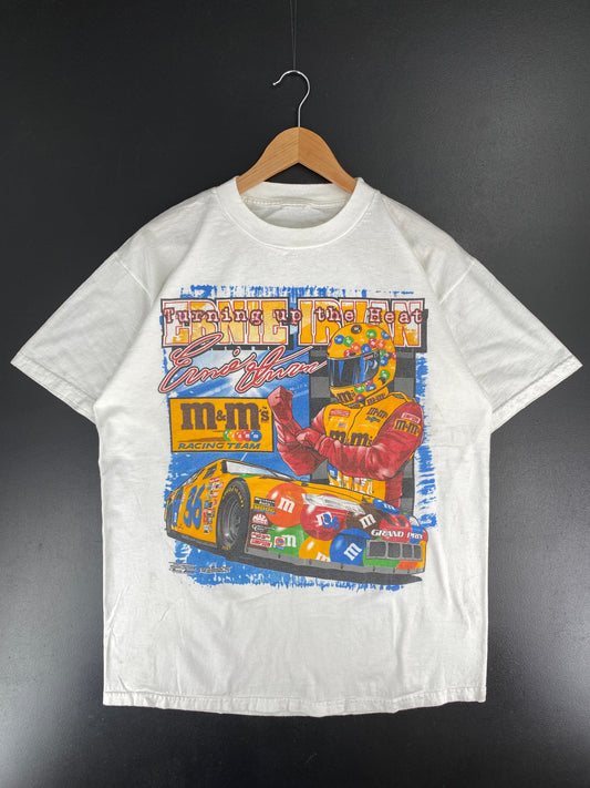 1999 NASCAR ERNIE IRVAN M&M'S Size No Tag (Approx.L) Vintage Racing T-shirt / F1945T