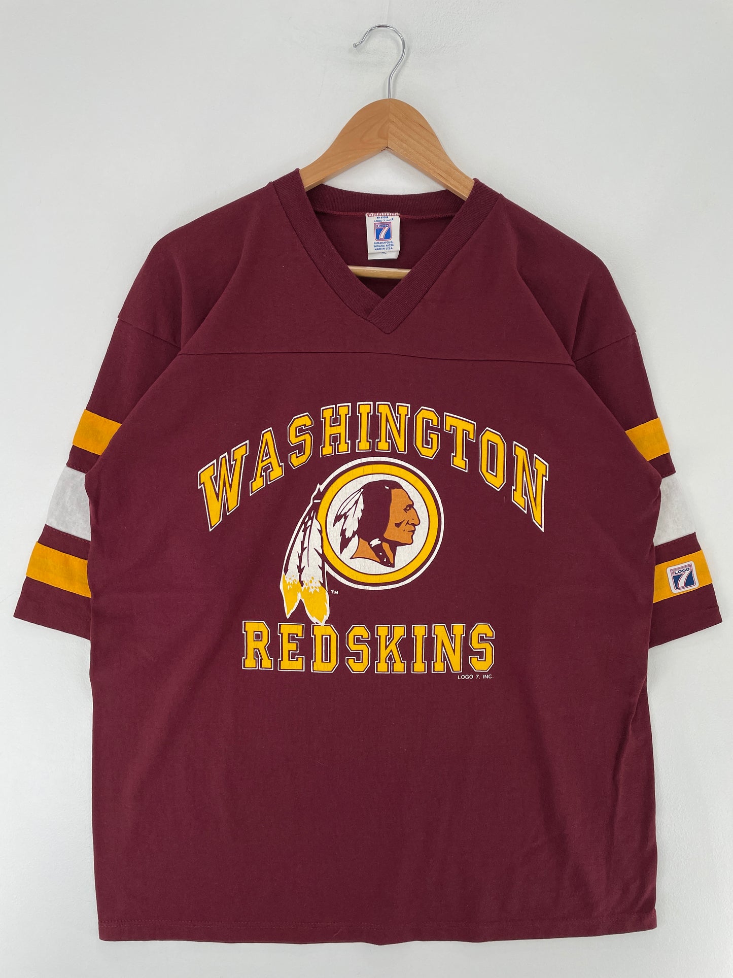 90's WASHINGTON REDSKINS Made in USA Size XL Vintage NFL T-shirt / E7140T