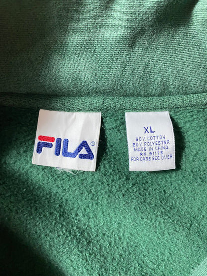 90’s FILA Size XL Vintage Half Zip Sweat-shirt / E8645S
