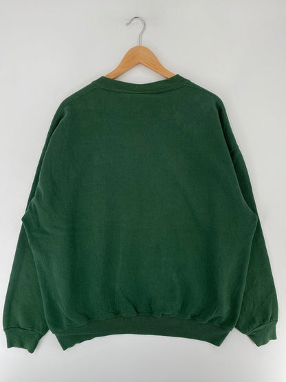 90's RUSSELL x GREEN BAY PACKERS Made in USA Size XXL Vintage NFL Sweat-Shirt / F4740S