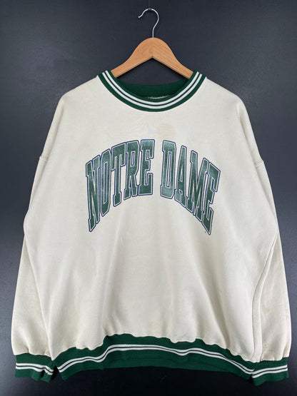 Vintage NOTRE DAME Size XXL College Sweat-shirt / F55S