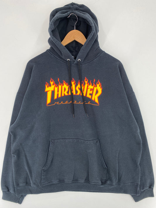 Vintage THRASHER Size XL Hoodie Sweat-Shirts / E9374S