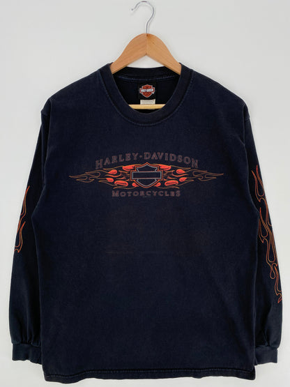 2005 HARLEY DAVIDSON Made in USA Size L Vintage Long Sleeve T-Shirt / F1812T