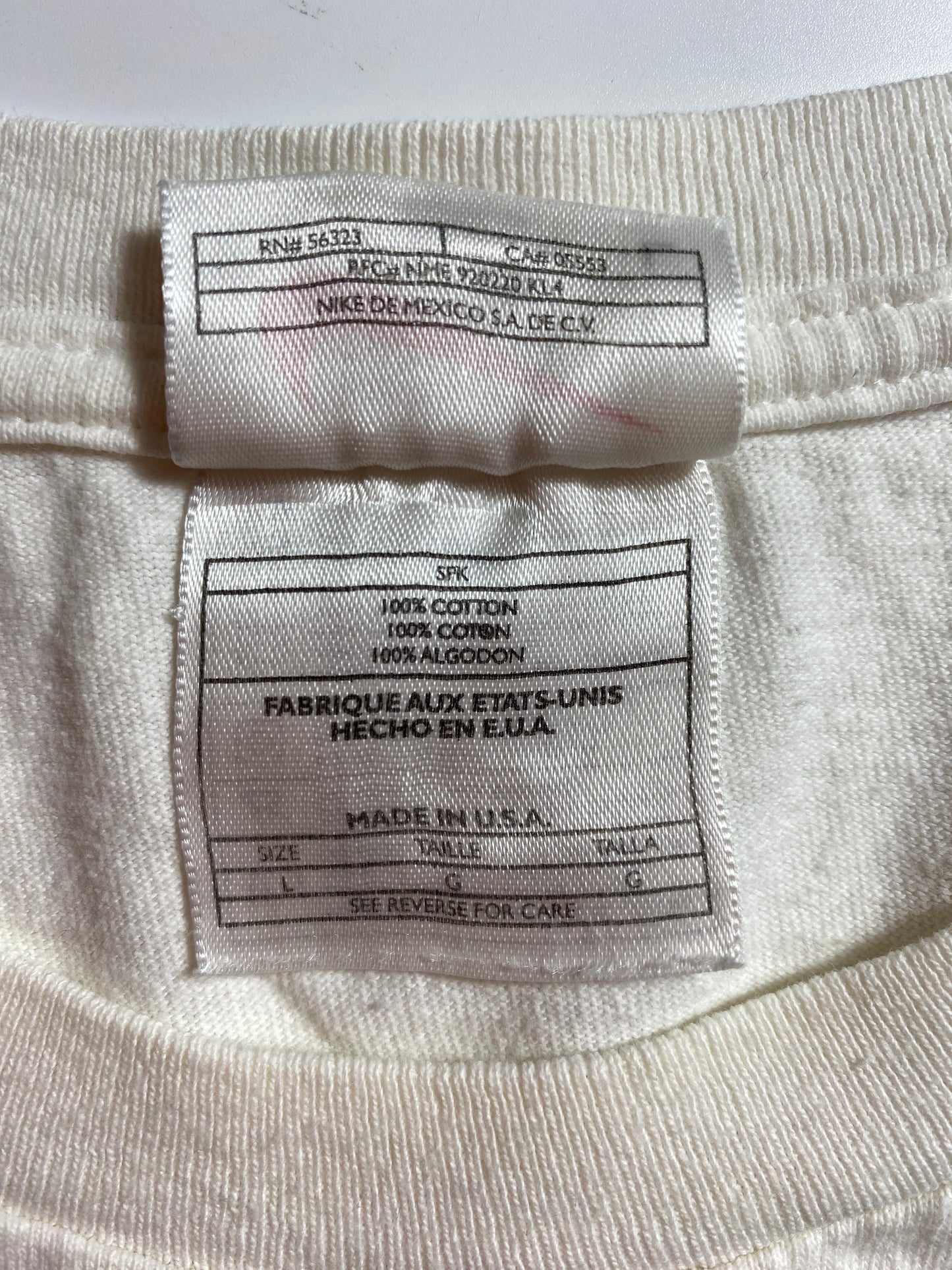 90's NIKE MINI SWOOSH Made in USA Size L Vintage T-Shirt / E9363T