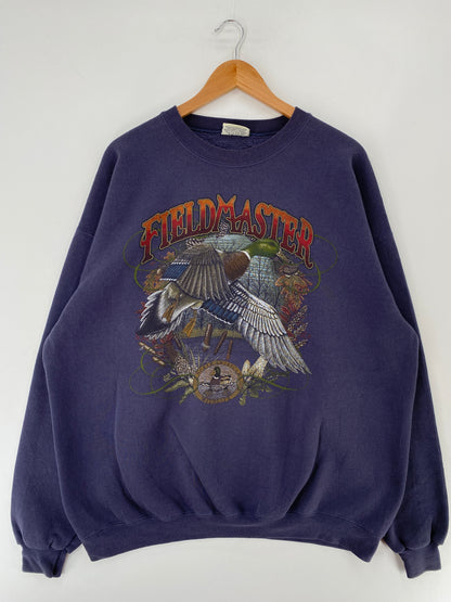 90's FIELD MASTER DUCK Size XXL Vintage Animal Sweat-Shirt / F264S