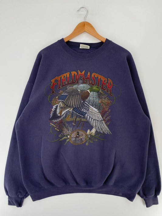 90's FIELD MASTER DUCK Size XXL Vintage Animal Sweat-Shirt / F264S