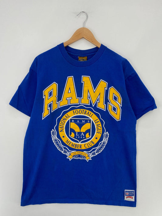 90’s LOS ANGELES RAMS Made in USA Size XL Vintage NFL T-shirt / F219T