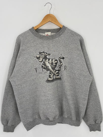 00’ DISNEY TIGGER Size No Tag (Approx.XL) Vintage Sweat-Shirt / F1250S