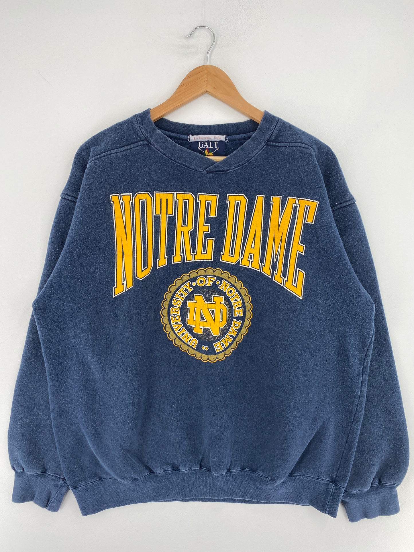 Vintage NOTRE DAME Size L College Sweat-shirt / F149S