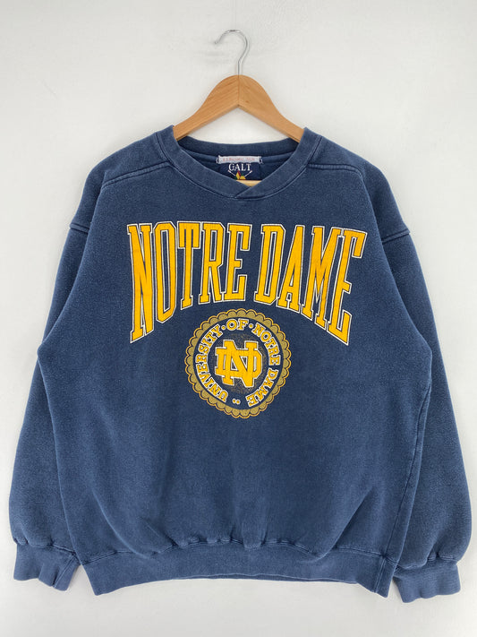 Vintage NOTRE DAME Size L College Sweat-shirt / F149S