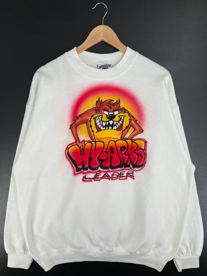 90's LOONEY TUNES TAZ Made in USA Size XL Vintage Sweat-shirt / G410S